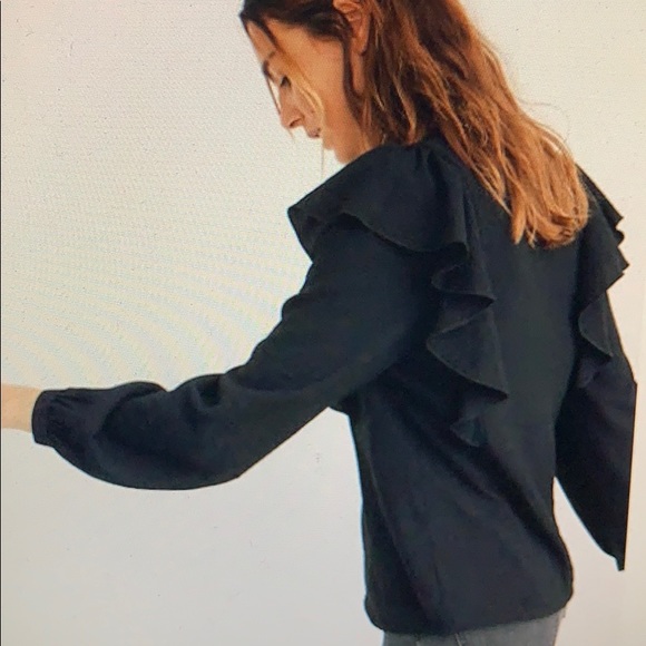 Madewell Ruffled Front Top - Picture 2 of 7